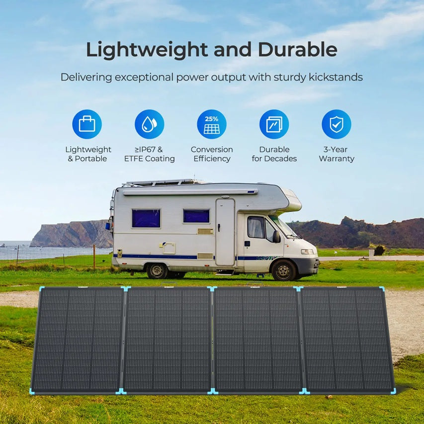 300W N-Type Lightweight Portable Solar Panel Suitcase - Forge and Bearing