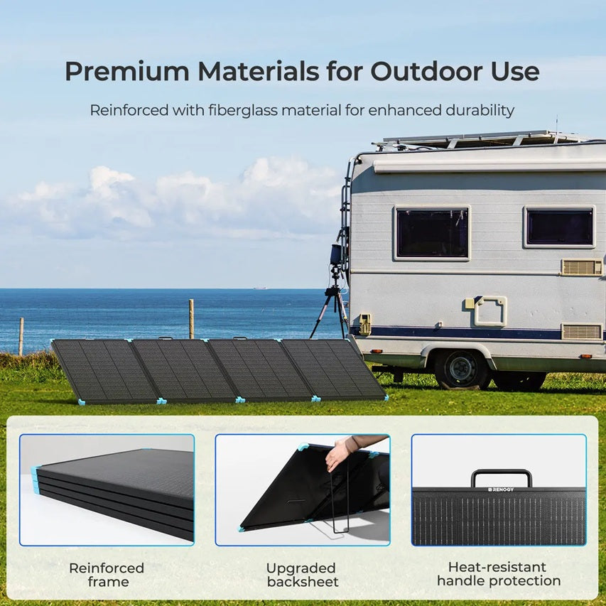 300W N-Type Lightweight Portable Solar Panel Suitcase - Forge and Bearing