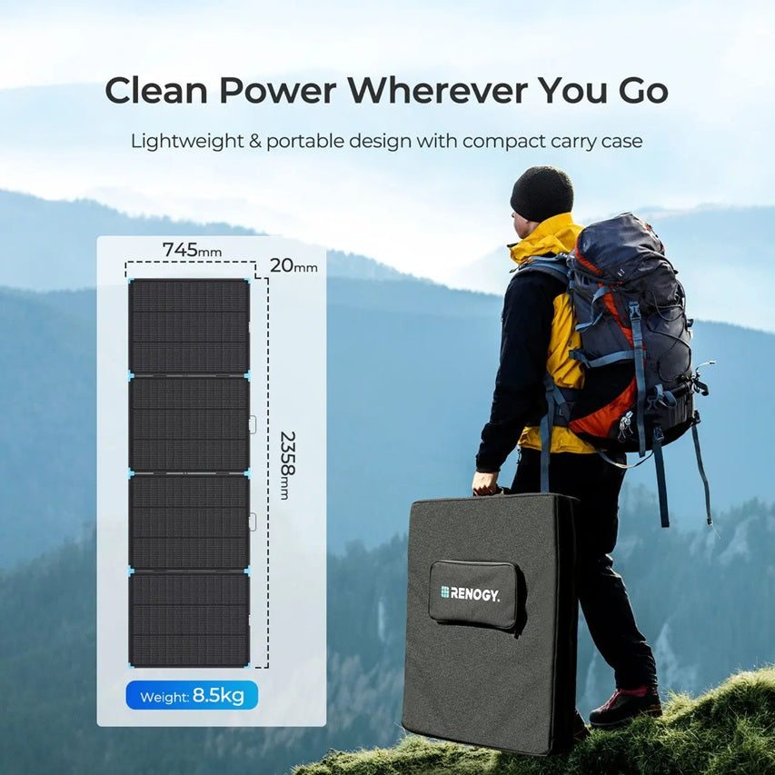300W N-Type Lightweight Portable Solar Panel Suitcase - Forge and Bearing
