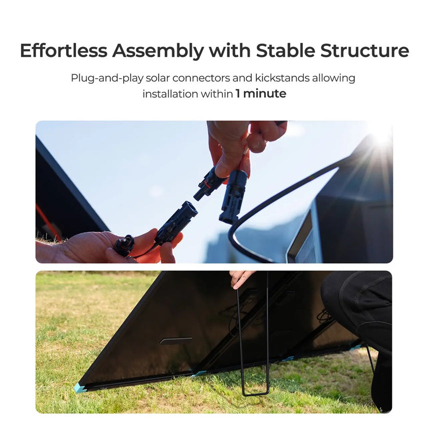 300W N-Type Lightweight Portable Solar Panel Suitcase - Forge and Bearing