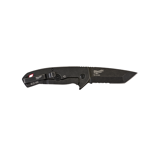 Milwaukee 3" HARDLINE™ Serrated Blade Pocket Knife - Forge and Bearing