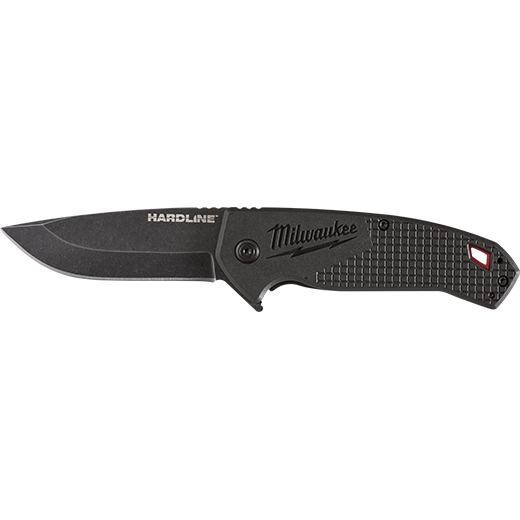 Milwaukee 3” HARDLINE™ Smooth Blade Pocket Knife - Forge and Bearing