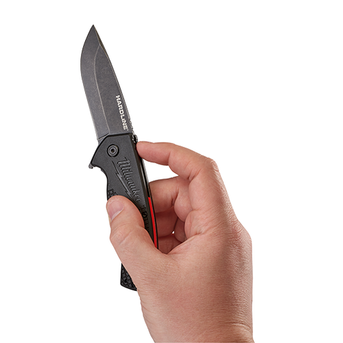 Milwaukee 3” HARDLINE™ Smooth Blade Pocket Knife - Forge and Bearing