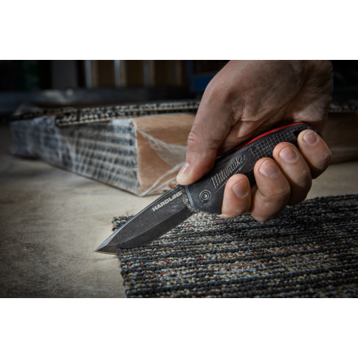 Milwaukee 3” HARDLINE™ Smooth Blade Pocket Knife - Forge and Bearing
