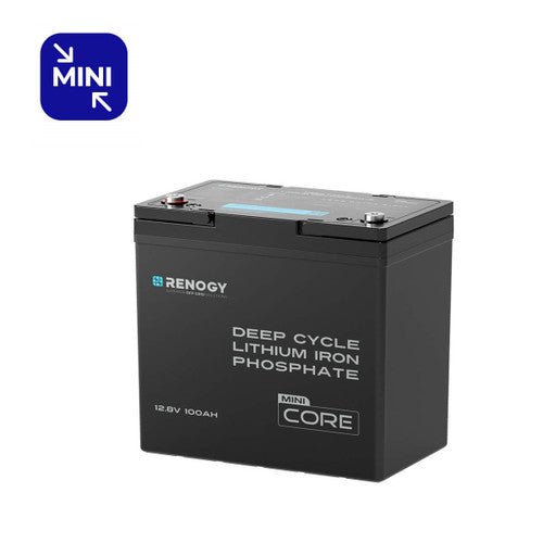 Renogy Core Mini- 12.8V 100Ah Lithium Iron Phosphate Battery - Forge and Bearing