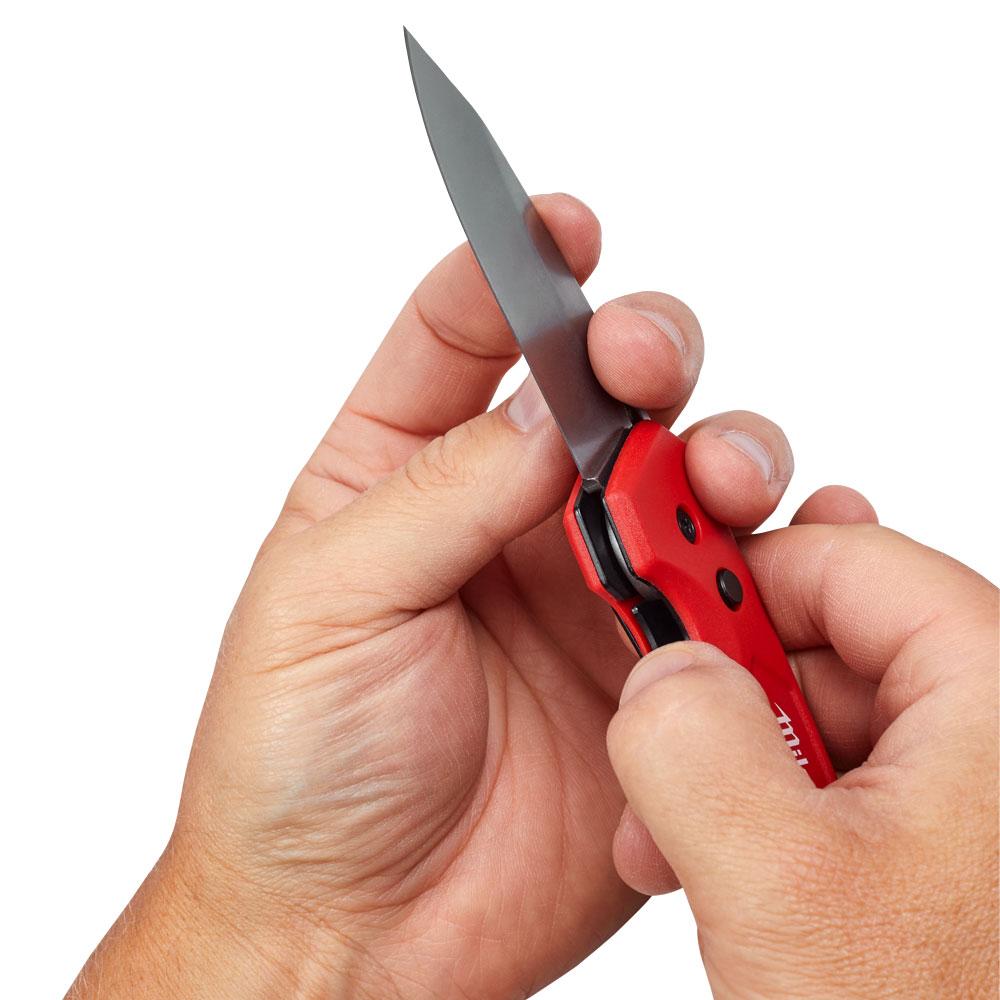 Milwaukee FASTBACK Smooth Blade Folding Knife - Forge and Bearing