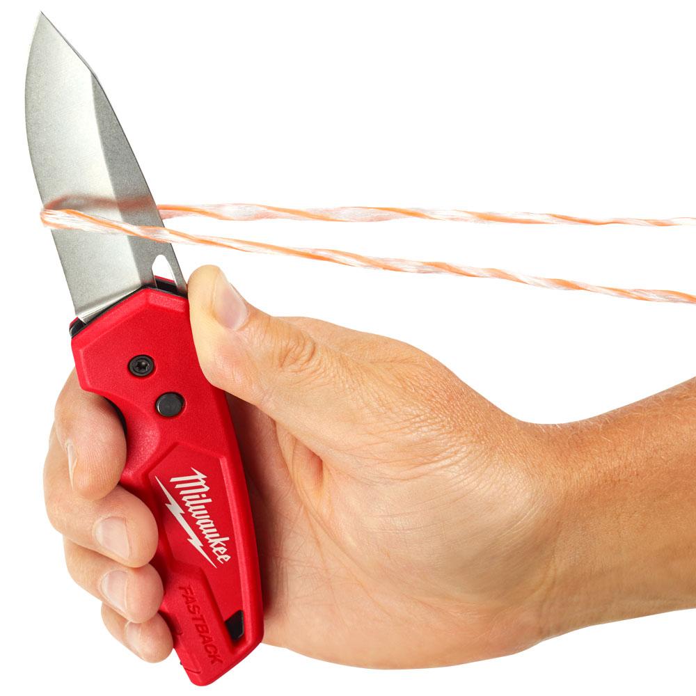 Milwaukee FASTBACK Smooth Blade Folding Knife - Forge and Bearing