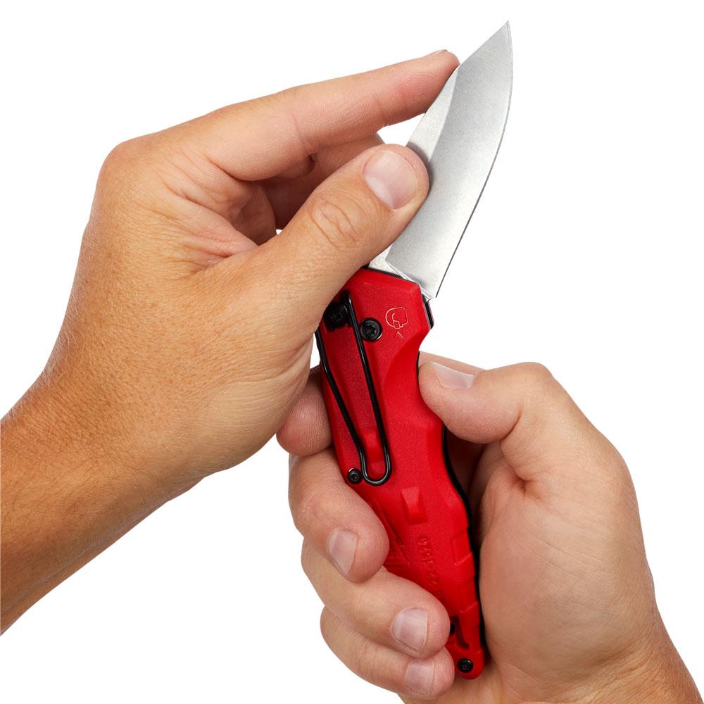 Milwaukee FASTBACK Smooth Blade Folding Knife - Forge and Bearing