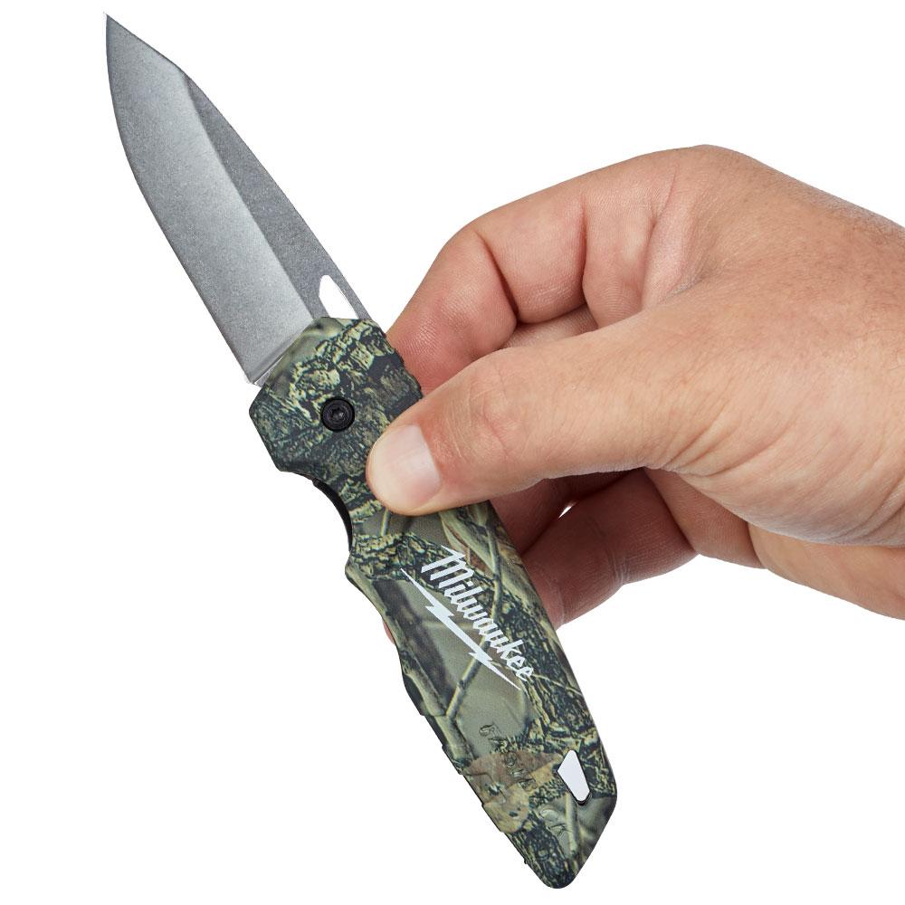 Milwaukee FASTBACK Folding Camo Knife - Forge and Bearing