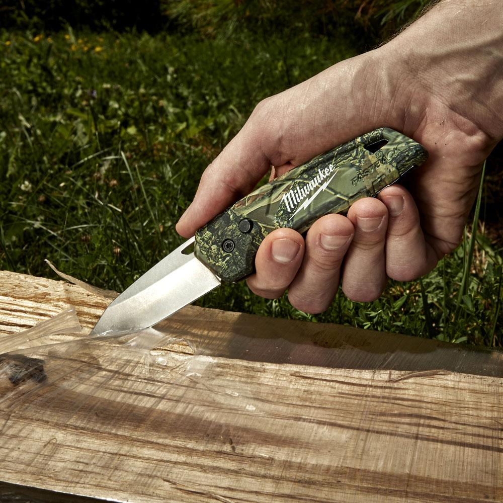 Milwaukee FASTBACK Folding Camo Knife - Forge and Bearing