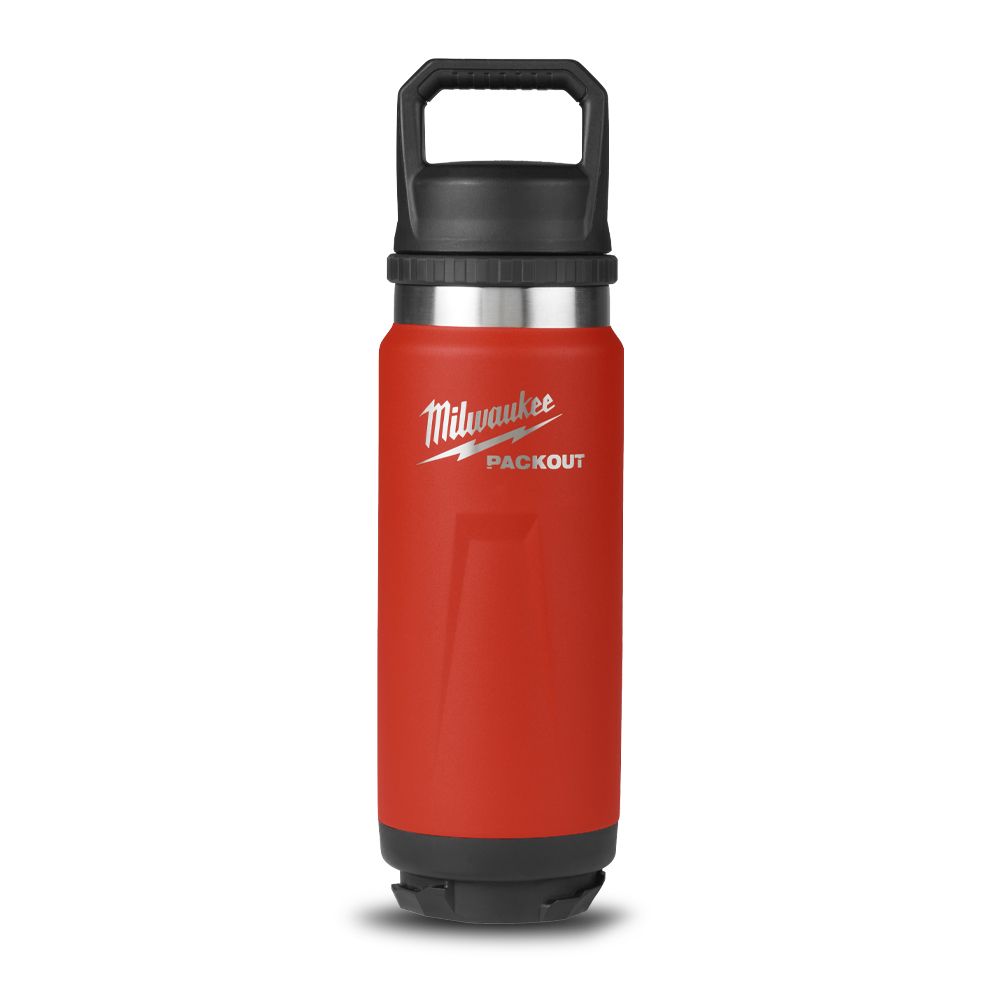 Milwaukee PACKOUT 710ml Red Bottle With Chug Lid - Forge and Bearing