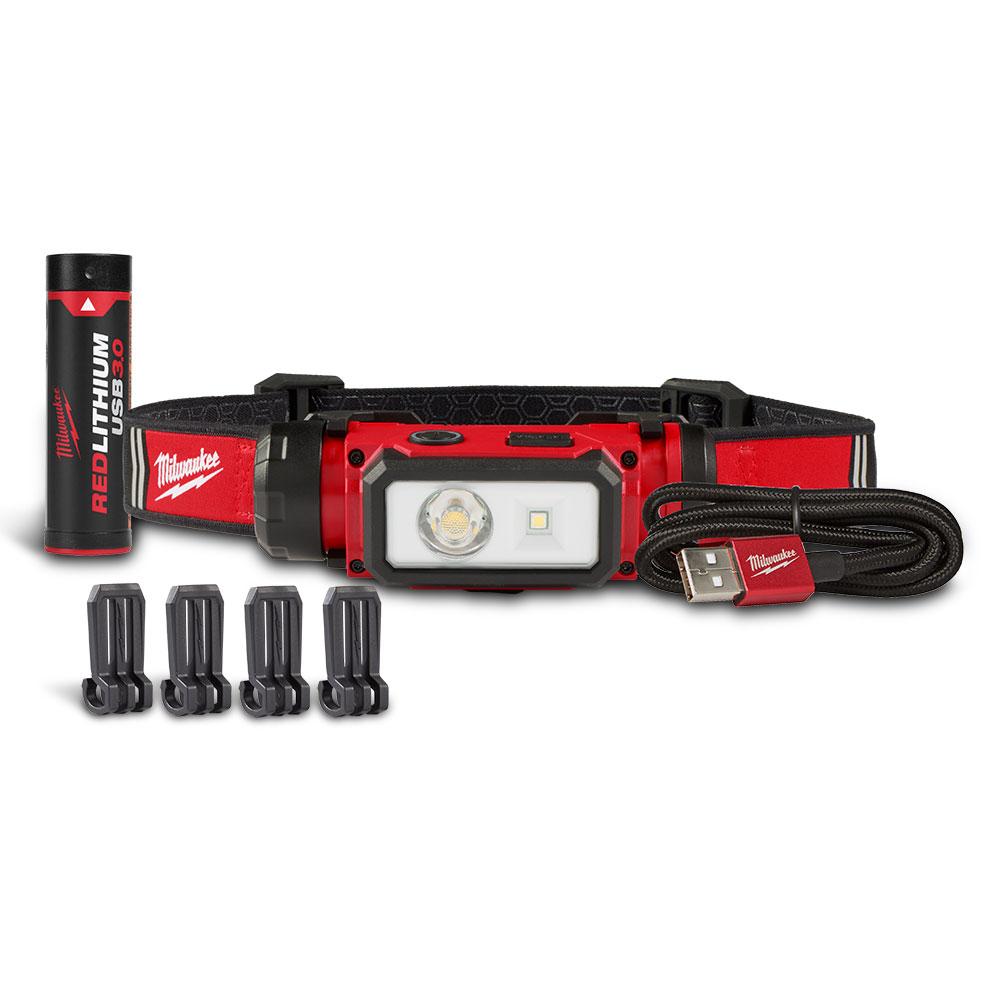 Milwaukee L4HL2301 Hard Hat Headlamp - Forge and Bearing