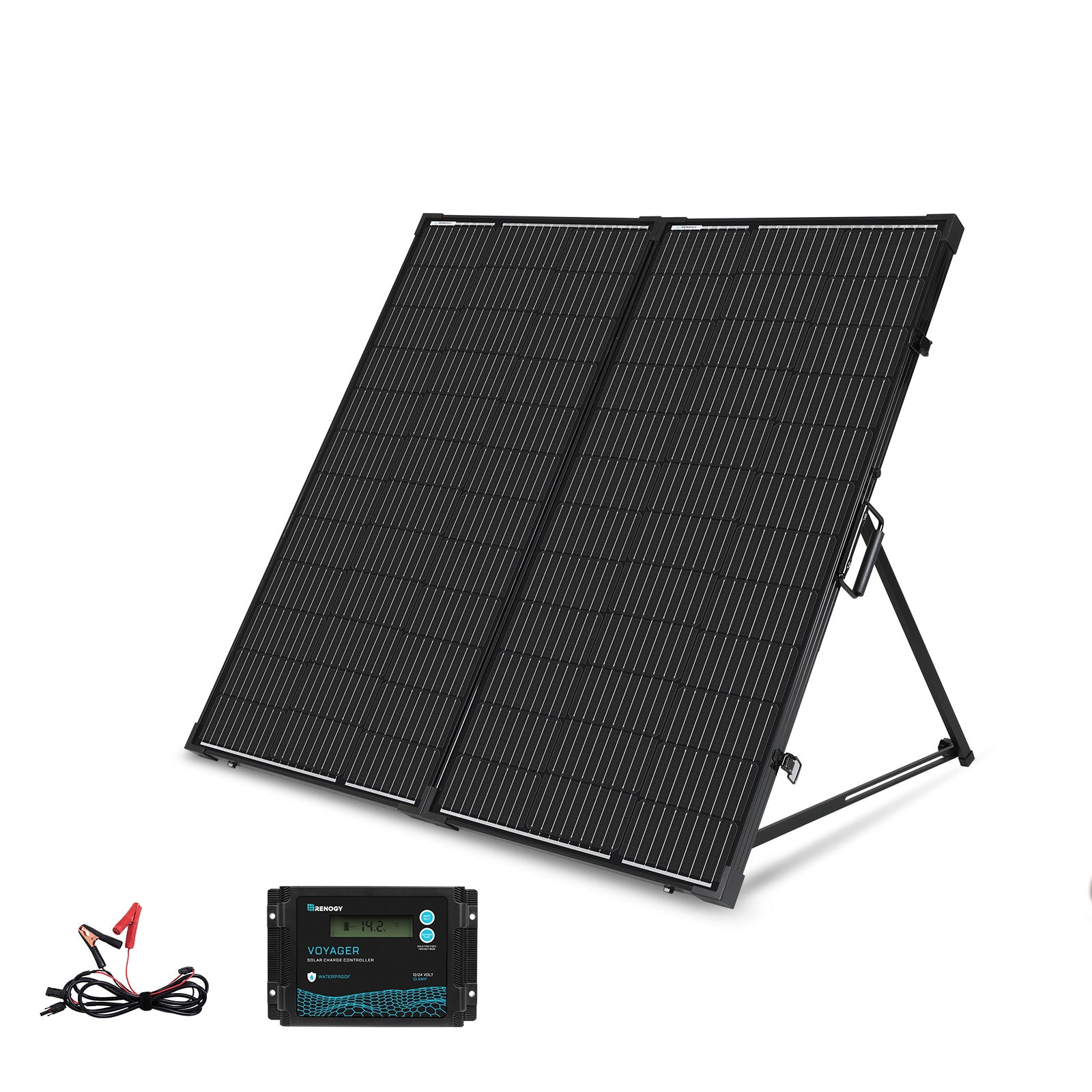 200 WATT 12 VOLT MONOCRYSTALLINE FOLDABLE SOLAR SUITCASE - Forge and Bearing