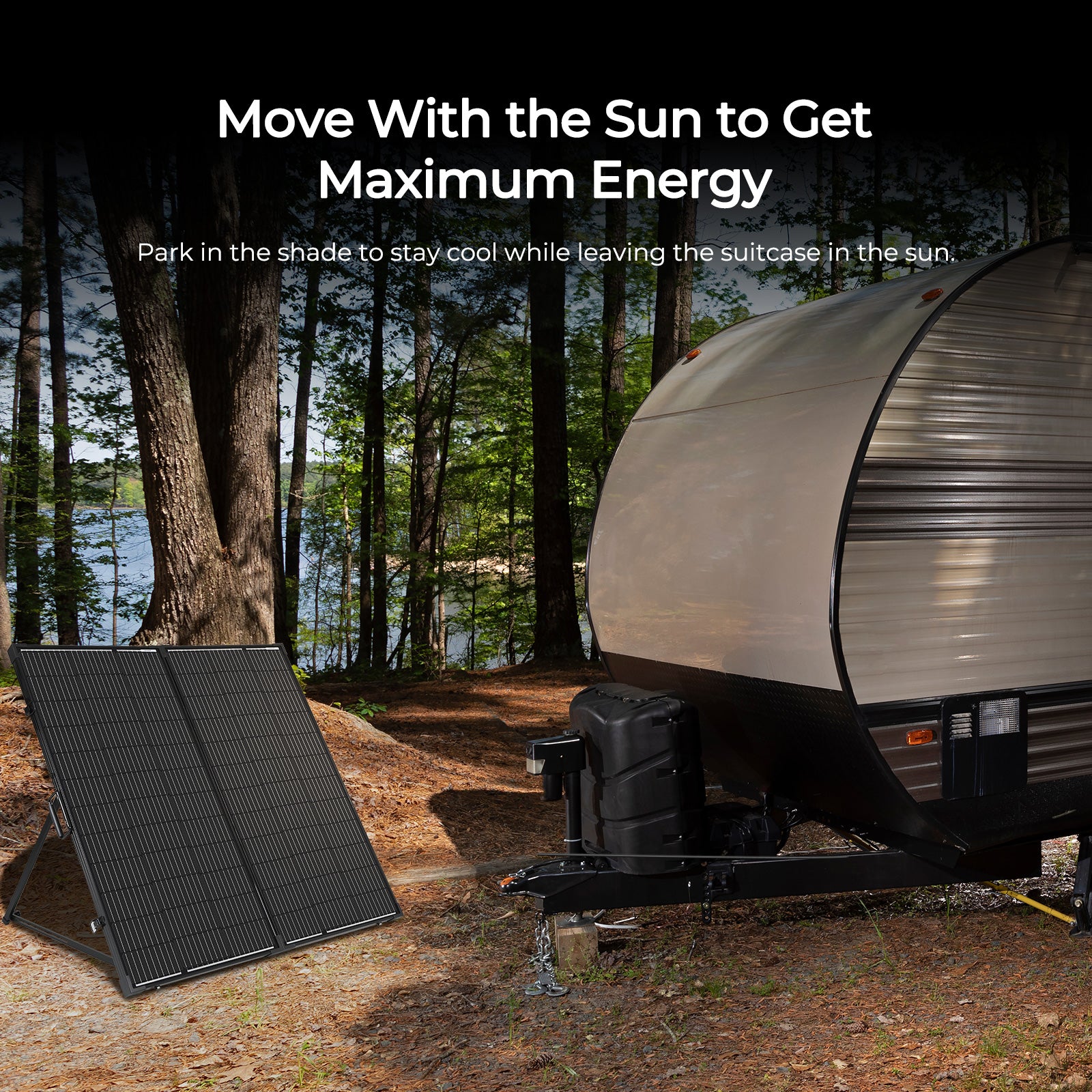 200 WATT 12 VOLT MONOCRYSTALLINE FOLDABLE SOLAR SUITCASE - Forge and Bearing