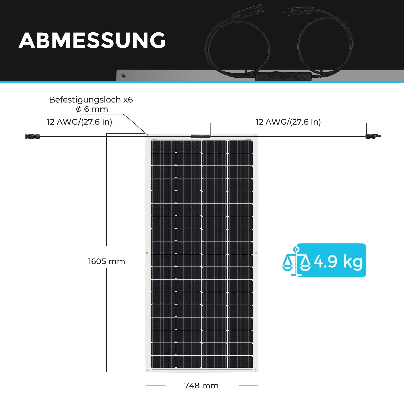 Renogy CORE 12V 200W Lightweight and Flexible Solar Panel - Forge and Bearing
